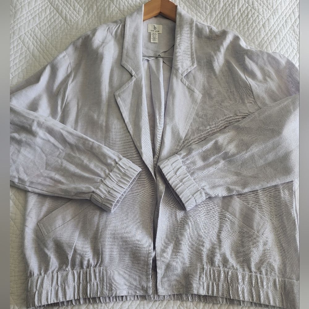 B new york linen blend Eco easy jacket Coastal Minimalist - Picture 16 of 16